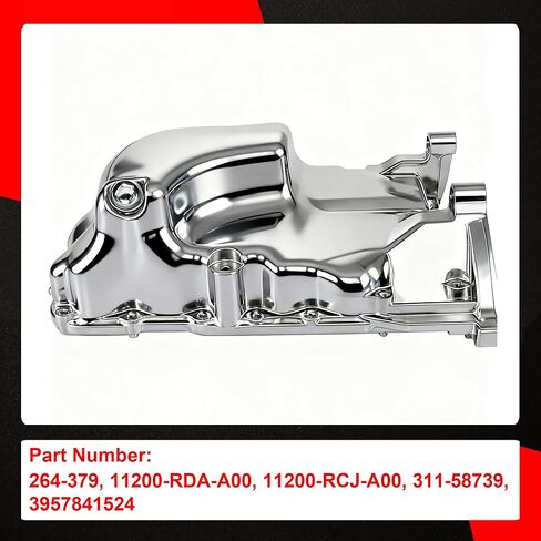 حوض زيت المحرك مع قابس تصريف متوافق مع Honda Accord 2003-2007 Odyssey 2005-2006 Pilot 2005 Acura TL 2004-2006 استبدال 264-379، 11200RDAA00 in Saudi Arabia