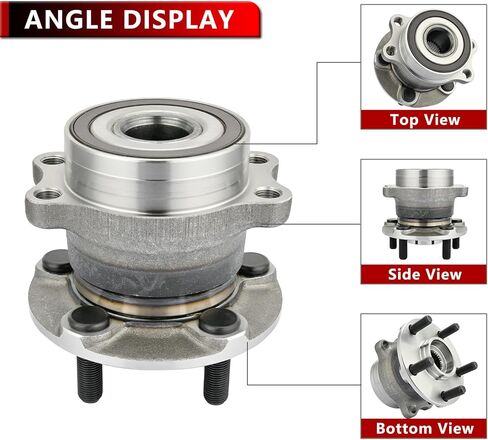 512518 (Pair) Rear Wheel Bearing and Hub Assembly Fit for Subaru Crosstrek 2016-2018, For Crosstrek 2019-2020, For Impreza 2012-2021, For Forester 2014-2018, For XV Crosstrek 2013-2015 5 Lug in Saudi Arabia