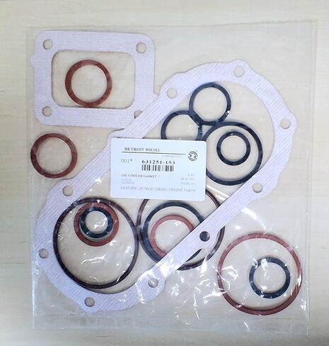 Oil Cooler Gasket and Seals Kit 631251-153 for ENGIE Series 60 DETR0IT in Saudi Arabia