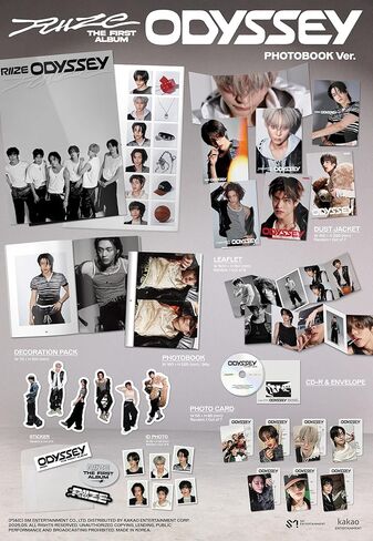 RIIZE - 1st Album [ODYSSEY] (PHOTOBOOK Ver.) (7types Random Ver.) + Official Exclusive Photocard 1ea (Random 1 Out of 6) in Saudi Arabia