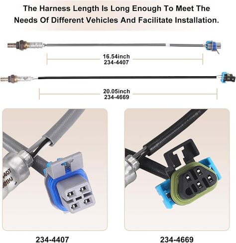 O2 Oxygen Sensor Upstream Downstream Replacement for Chevy Silverado 1500 2500 3500, Suburban 2500, for Cadillac Escalade, for GMC Sierra Yukon 2003-2006 Replace 234-4669 234-4407 4Pcs in Saudi Arabia
