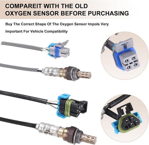 O2 Oxygen Sensor Upstream Downstream Replacement for Chevy Silverado 1500 2500 3500, Suburban 2500, for Cadillac Escalade, for GMC Sierra Yukon 2003-2006 Replace 234-4669 234-4407 4Pcs in Saudi Arabia