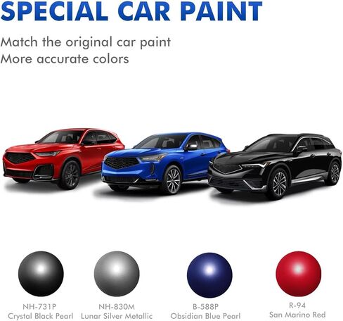 NH731P Crystal Black Car Touch Up Paint Compatible with Acura, Car Paint Scratch Repair for ILX MDX RDX RLX TLX in Saudi Arabia