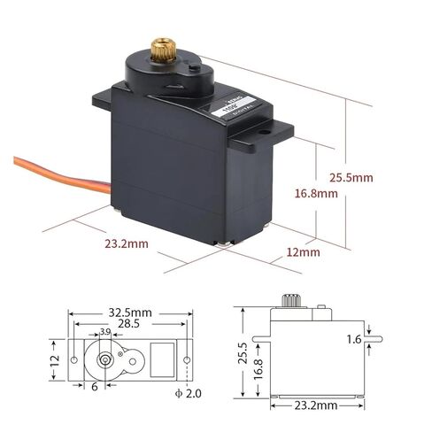 PS-1109 PDI-1109 9g 2.5kg Metal Gear Simulated Servo(PS-1109MG 1PCS) in Saudi Arabia
