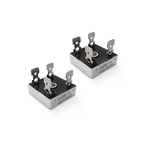 Bridge Rectifier 50A Series KBPC5004 KBPC5006 KBPC5008 KBPC5010 Sliver Metal Case … (KBPC5004) in Kuwait