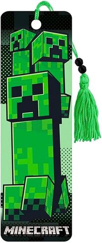 Minecraft Bookmark Set - Bundle with 8 Bookmarks and Page Clips Featuring Creepers, Zombies, More Plus Stickers | Minecraft School Supplies for Boys Girls Kids in Saudi Arabia