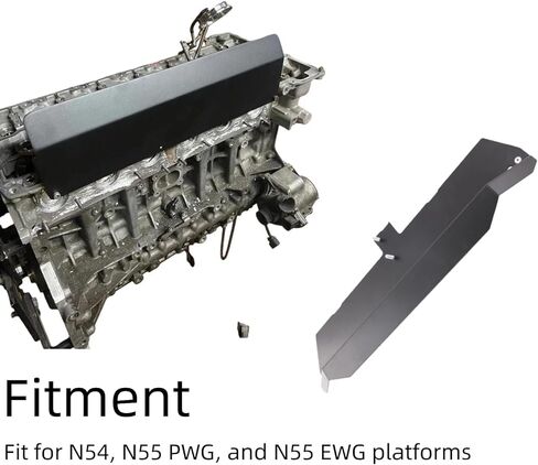 Turbo Heatshield Compatible with BMW N54/N55 Black- Reduced Engine Bay Temperatures for Enhanced Performance in Kuwait