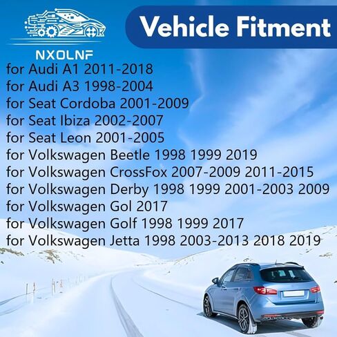 وسادات فرامل من السيراميك مكونة من 4 قطع من وسادات فرامل بديلة للسيارات الأمامية لسيارة Volkswagen Beetle 2.5L 2019، لجيتا 1.8L 2018، لجيتا 1.9L 1998، لجيتا 2.5L 2018 in Saudi Arabia