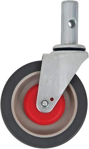 Magliner 5" x 1-1/4" Gray Thermoplastic Rubber Caster with Flat Tread for Gemini[REG] Convertible Hand Trucks in Saudi Arabia