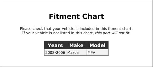 مرحل نافذة الطاقة متوافق مع Mazda MPV 2002 2003 2004 2005 2006 PC-858376 in Saudi Arabia