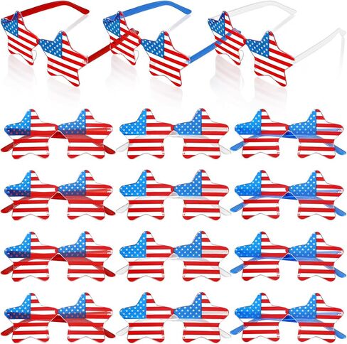 4th of July Star Glasses American Flag Glasses Patriotic USA Flag 250th Anniversary Independence Day Decoration in Saudi Arabia