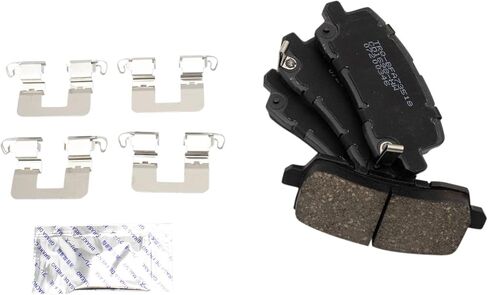 Front and Rear Brake Pad Set Ceramic Hardware Compatible with 2014-2020 Acura RLX in Saudi Arabia