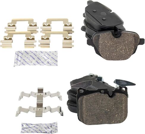 Front and Rear Brake Pad Set Ceramic Hardware Compatible with 2014-2016 BMW i8 in Saudi Arabia