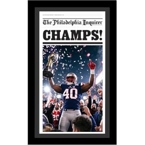 إطار صحيفة مقاس 14 × 24 بوصة مع حصيرة، يحمل وسائط مقاس 11 × 22 بوصة أو 14 × 24 بدون حصيرة، إطارات ورق أخبار للجدار، حصيرة سوداء (1، أسود) in Kuwait