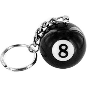 Black Creative Number Eight Billiard Key Chain, Pendant Car Key Ring Accessories, Keyrings Pendant Decorative Small Creative Key Chai in Saudi Arabia