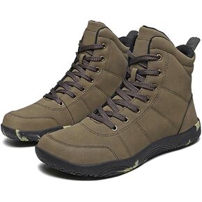 Men'S Suede Barefoot Desert Boots Wide Toe Box Zero Drop Sole Lace Up Non Slip Warm Winter Arch Support Chukka Ankle Boots For Outdoor Hiking Walking Driving in Saudi Arabia