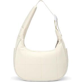 Etercycle Puffer Crescent Shoulder Bag for Women, Small Nylon Quilted Handbags Purses Y2K Cute Puffy Bags Adjustable Strap in Kuwait