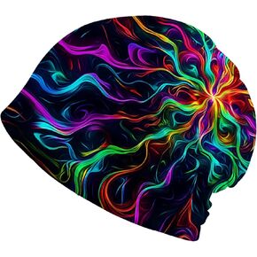 Art Owl Women's Slouchy Beanie Hat Cute Turban Hats Cancer Headwear Caps Baggy Skull Sleep Scarf in Kuwait