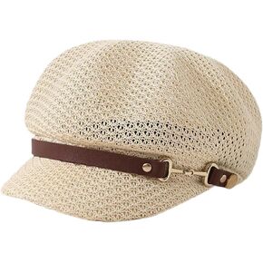 قبعة عصرية خفيفة الوزن لموزع الصحف قبعة شبكية قابلة للتنفس قبعة الشمس قبعات الشاطئ قبعة مثمنة قبعة أمامية للنساء in Kuwait