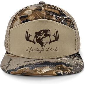 Heritage Pride Mens Classic Deer Hunting Duck Hunt - Embroidered 7-Panel Trucker Hat in Kuwait