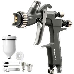 مسدس رش Tilswall Pinto LVLP، عمر خدمة طويل جدًا مع قناة تدفق من الفولاذ المقاوم للصدأ بالكامل، مسدس طلاء هوائي مناسب لمعظم الدهانات، مثالي لطلاء السيارات والمشروعات الاحترافية in Kuwait