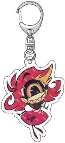 Cartoon Anime Pendant Keychains Holder Car Key Ring Mobile Phone Bag Hanging Cute Kawaii Chibi Hazbin Hotel Helluva Boss (Nifty/Style 1) in Saudi Arabia