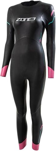 ZONE3 Womens Agile Triathlon Swimming Wetsuit 2022 - Blue/Fuschia ML in Kuwait