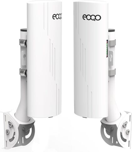 Point to Point Wireless Bridge with Mount for Starlink Internet, 3KM Dual Gigabit RJ45 LAN Port 5.8G Network WiFi Bridges Extender CPE Access Point with 16dBi Antenna for Outdoor, IP65 2-Pack in Kuwait