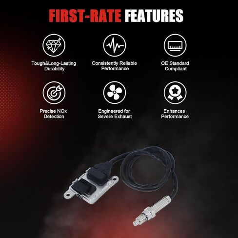 12680619 NOx Sensor Compatible with Chevrolet 2018-2019 Chevy Silverado 2500, Upstream Nitrogen Oxide Sensor Fits for Chevy 18-19 Silverado 3500, 6.6L Diesel, Replace OE# 12718742 12680215 in Kuwait
