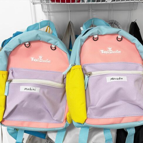 100 Pcs Iron on Fabric Labels, Writable Iron on Clothing Labels, Name Tags for Daycare, Nursing Home, Camp, School, Laundry, Organizing, Washer & Dryer Safe in Kuwait