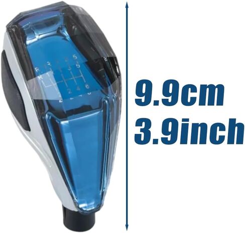 Riloer Shift Knob, 1PC Car Touch-Activated Illuminated Crystal Gear Shift Knob, Compatible with most Six-Speed Manual Transmission Vehicles without Button-Activated Shifters (RGB Color) in Saudi Arabia