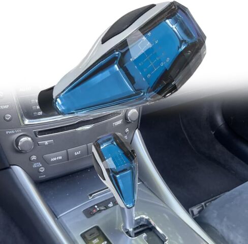 Riloer Shift Knob, 1PC Car Touch-Activated Illuminated Crystal Gear Shift Knob, Compatible with most Six-Speed Manual Transmission Vehicles without Button-Activated Shifters (RGB Color) in Saudi Arabia