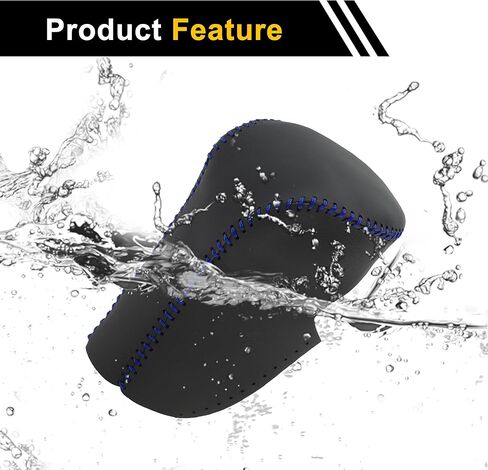 Anti-Slip Gear Shift Knob Cover Car Stick Shifting Handle Protector for Honda Accord 2008-2012 Black Blue Faux Leather in Saudi Arabia