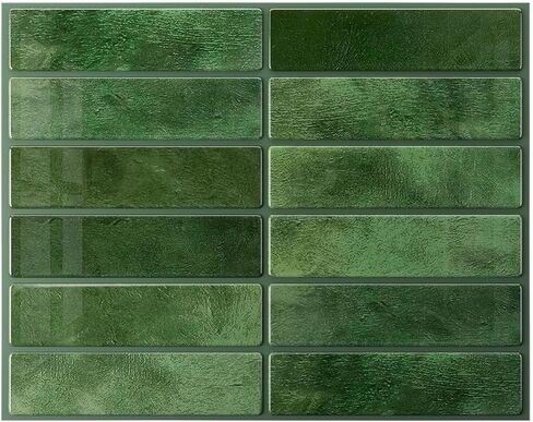 Peel and Stick Backsplash 10-Sheets of 11.42'' x 9'' Self-Adhesive Peel and Stick 3D Wall Tile for Kitchen, Bathroom in Saudi Arabia