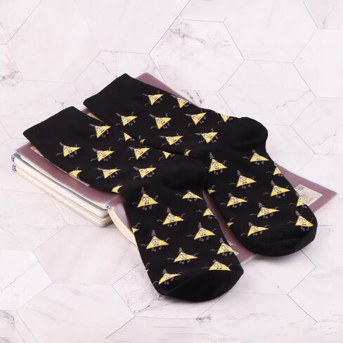 BWWKTOP Bill Cipher Socks Bill Inspired Gifts Gravity Cartoon Crew Socks Mabel & Dipper Character Merchandise in Saudi Arabia