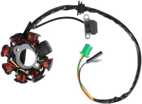 Magneto Ignition Stator 8 Coil 5 Wire Compatible With GY6 125cc 150cc 139QMB 139QMA 4 Stroke ATV Scooter Moped Go Kart Dirt Pit Bike in Kuwait