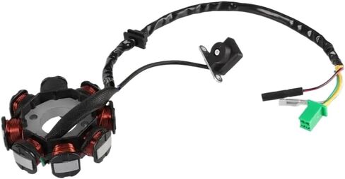 Magneto Ignition Stator 8 Coil 5 Wire Compatible With GY6 125cc 150cc 139QMB 139QMA 4 Stroke ATV Scooter Moped Go Kart Dirt Pit Bike in Kuwait