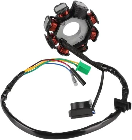 Magneto Ignition Stator 8 Coil 5 Wire Compatible With GY6 125cc 150cc 139QMB 139QMA 4 Stroke ATV Scooter Moped Go Kart Dirt Pit Bike in Kuwait