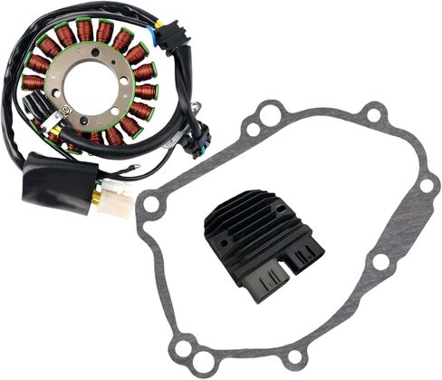 5VY-81410-00 Coil Stator & 5VY-15451-00-10 Gasket & 5JW-81960-00-00 Rectifier Kit Fits for YZFR1 2004-2008 for FZ1 2006-2010 in Kuwait