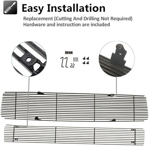 Compatible with 2009-2014 NISSAN Maxima Front Grille Aluminum Polished Billet Grille Grill Insert Combo Replacement Part in Saudi Arabia