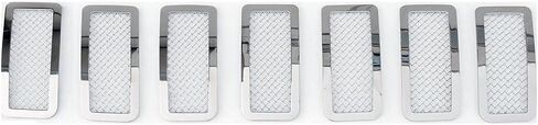 APS Compatible with Jeep Grand Cherokee 2011-2013 Main Upper Stainless Steel Chrome Mesh Front Grill Grille Insert RE-J76855T in Saudi Arabia