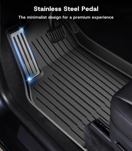 Floor Mats for Tesla Model 3 2021 2022 2023 All-Weather Custom Fit Interior Liners Waterproof Heavy Duty Floor Liners Front Real Seat Car Floor Mats Frunk Trunk Mats 6Pcs Full Set in Kuwait