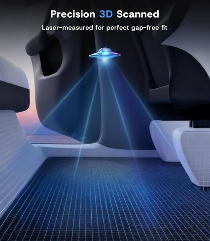 Floor Mats for Tesla Model 3 2021 2022 2023 All-Weather Custom Fit Interior Liners Waterproof Heavy Duty Floor Liners Front Real Seat Car Floor Mats Frunk Trunk Mats 6Pcs Full Set in Kuwait