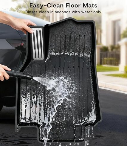 Floor Mats for Tesla Model 3 2021 2022 2023 All-Weather Custom Fit Interior Liners Waterproof Heavy Duty Floor Liners Front Real Seat Car Floor Mats Frunk Trunk Mats 6Pcs Full Set in Kuwait