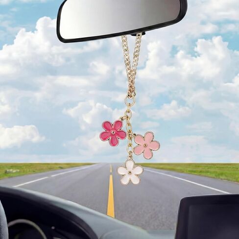 Misdary 1 Pcs Sea Turtle Rear View Mirror Accessories, Sea Turtle Gifts, Coastal Ornaments for Tree Decor Mirror Hanging Car Interior Accessories Birthday Valentine's Day Gifts for Women Men in Saudi Arabia