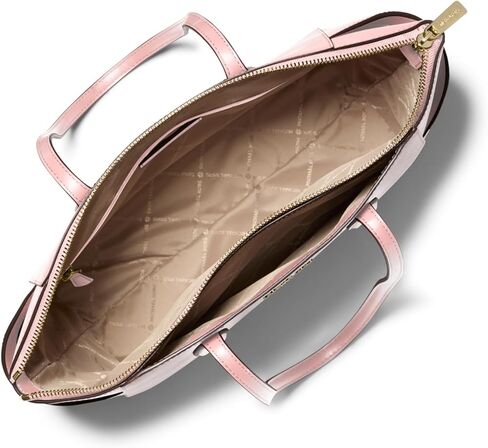 Michael Kors Marilyn Medium Top-Zip Tote Bag, Gold-Tone Hardware/Powder Blush in Saudi Arabia