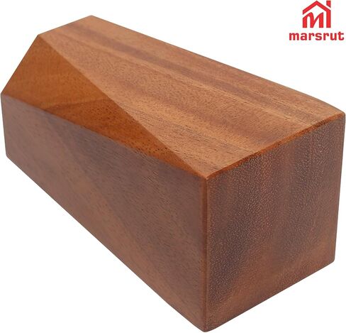 Marsrut Walnut Pencil Holder, Wooden Pen Holder Cup for Desk, Natural Wood Pen Stand for Home, Office, Bookshelf, Desktop, Makeup Brush Accessories - Cute Box/Container/Organizer (Octagonal) in Saudi Arabia