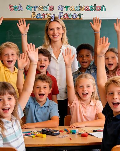 48 مجموعة من هدايا نهاية العام للطلاب - مجموعة أساور الصداقة من الصف الخامس، سوار تخرج قابل للتعديل مع بطاقات، هدايا طلاب التخرج من هدايا حفلات المدرسة للمدرسين in Kuwait