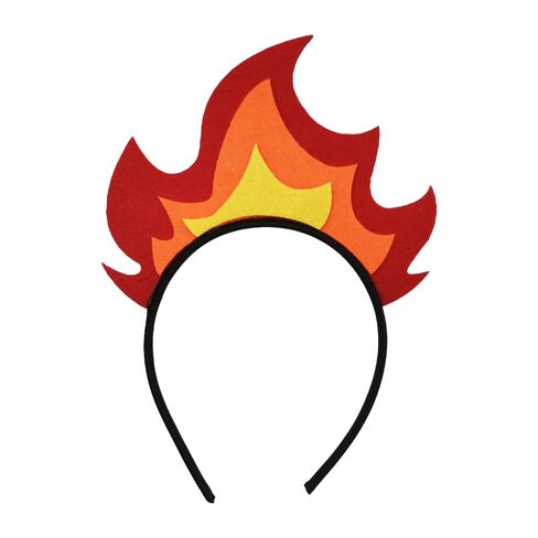VIGUEUR Fire Crown Headpiece, Flame Headband Costume Accessory for Cosplay Party, Photo Props, Only for Adults in Kuwait