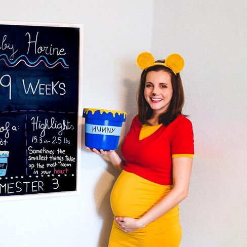 Yellow Bear Ears Headband and Tail Set,Yellow Bear Headband Animal Ears for Women Adult Halloween Costume Cosplay Party Accessories in Kuwait